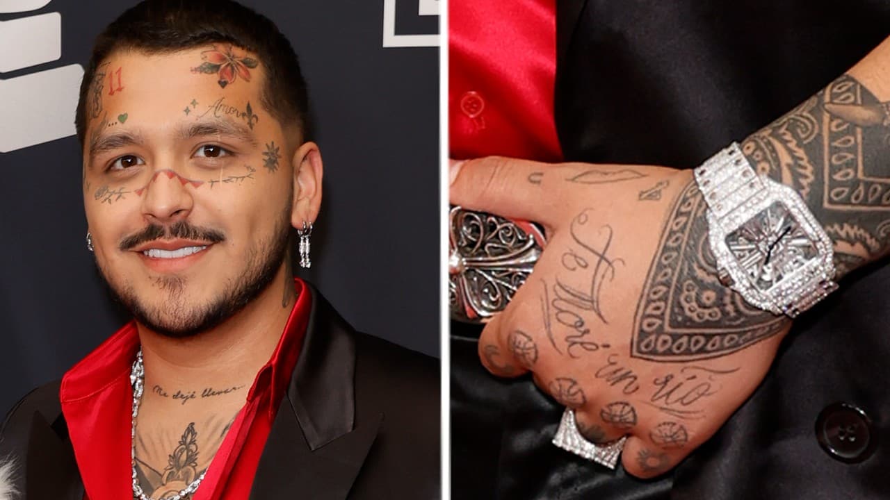 Christian Nodal habría portado más de dos millones de dólares en joyería en los Latin GRAMMY
