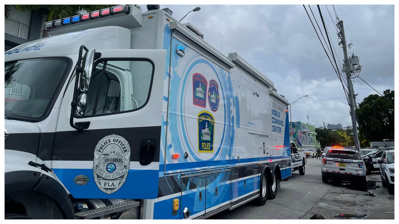 Tiroteo en Coral Gables deja una persona muerta: policía tiene a dos sujetos bajo custodia