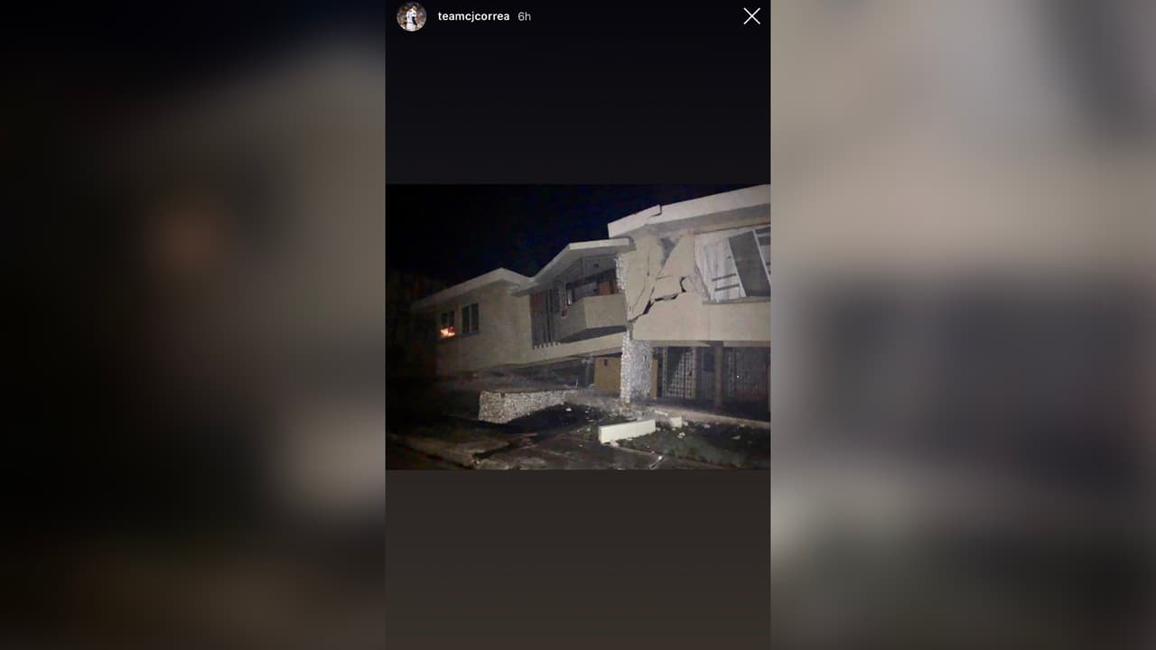 Algunas casas quedaron inhabitables tras los movimientos sísmicos.