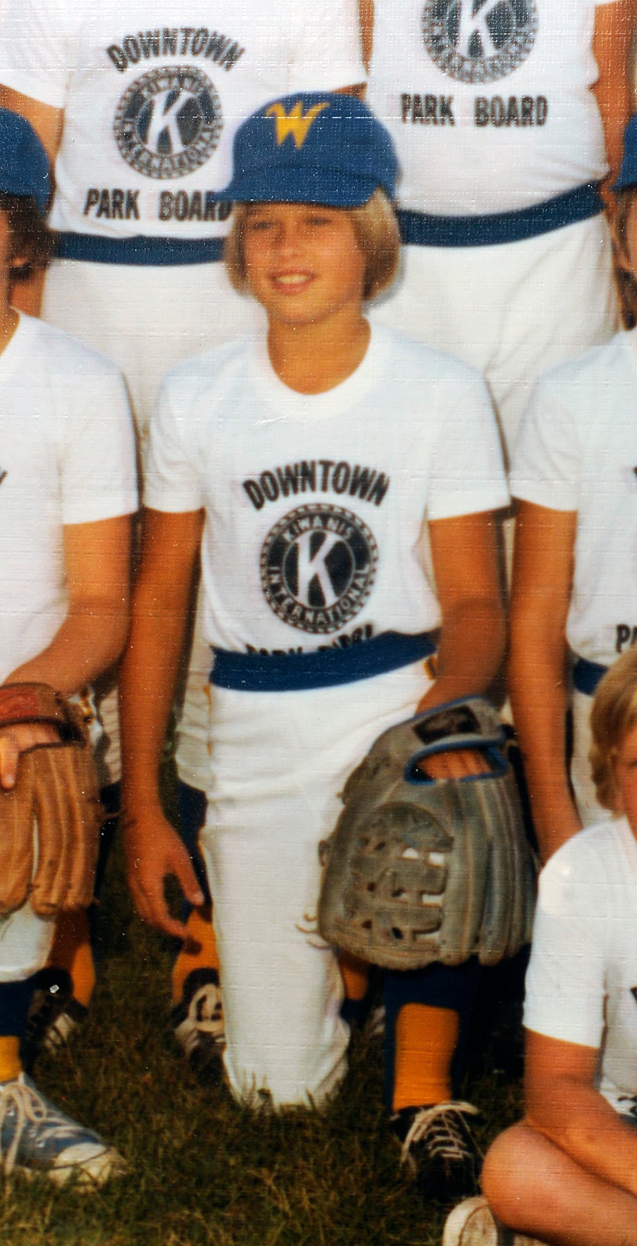 Cuando jugaba baseball de chiquito.