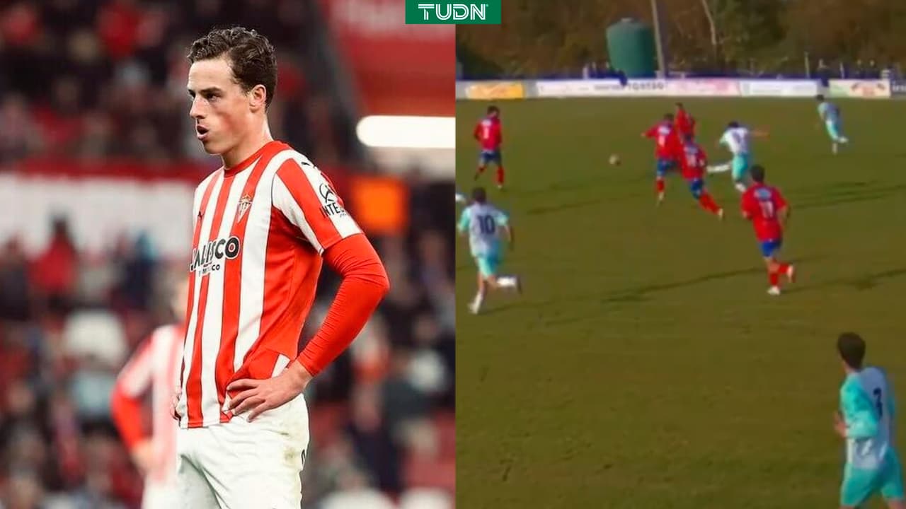 Esteban Lozano anota impresionante golazo con el Sporting Gijón