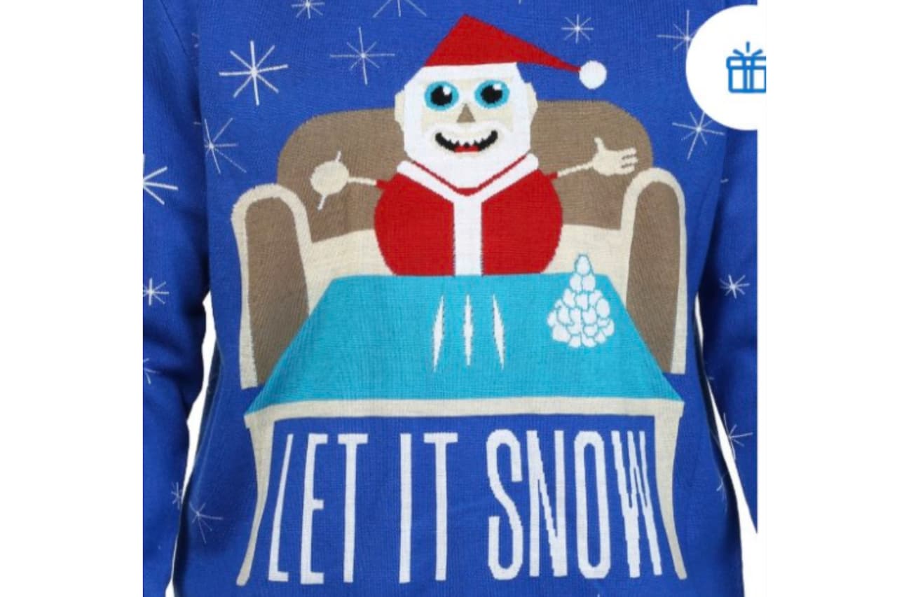 Walmart se disculpa por vender suéter que muestra a Santa Claus con líneas de cocaína