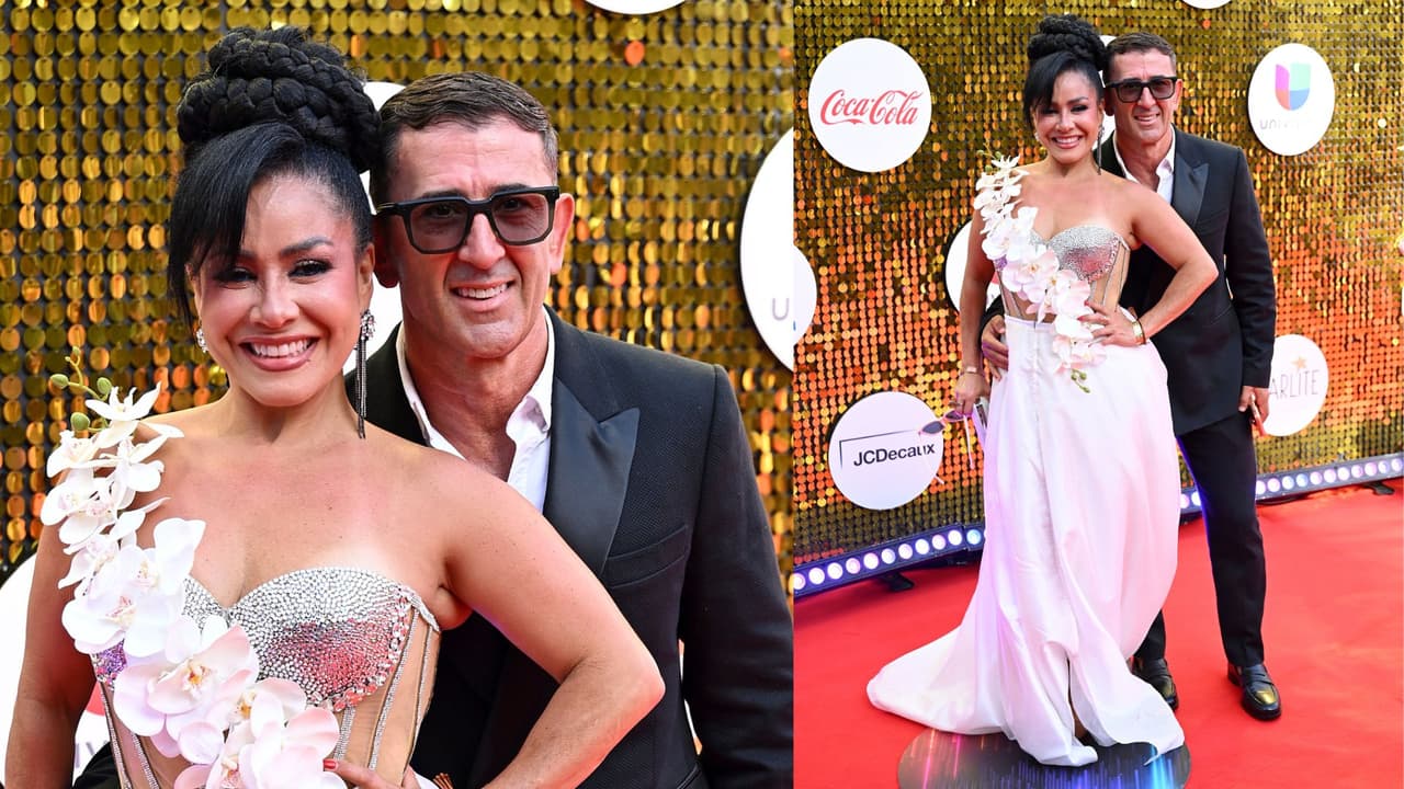 Carolina Sandoval 'La Venenosa' y su novio, Niko Topuzi.