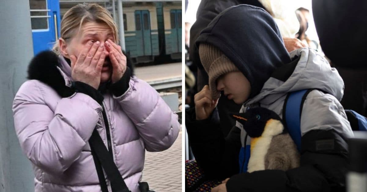 Niño ucraniano recorrió solo 745 millas por invasión rusa para llegar con su familia