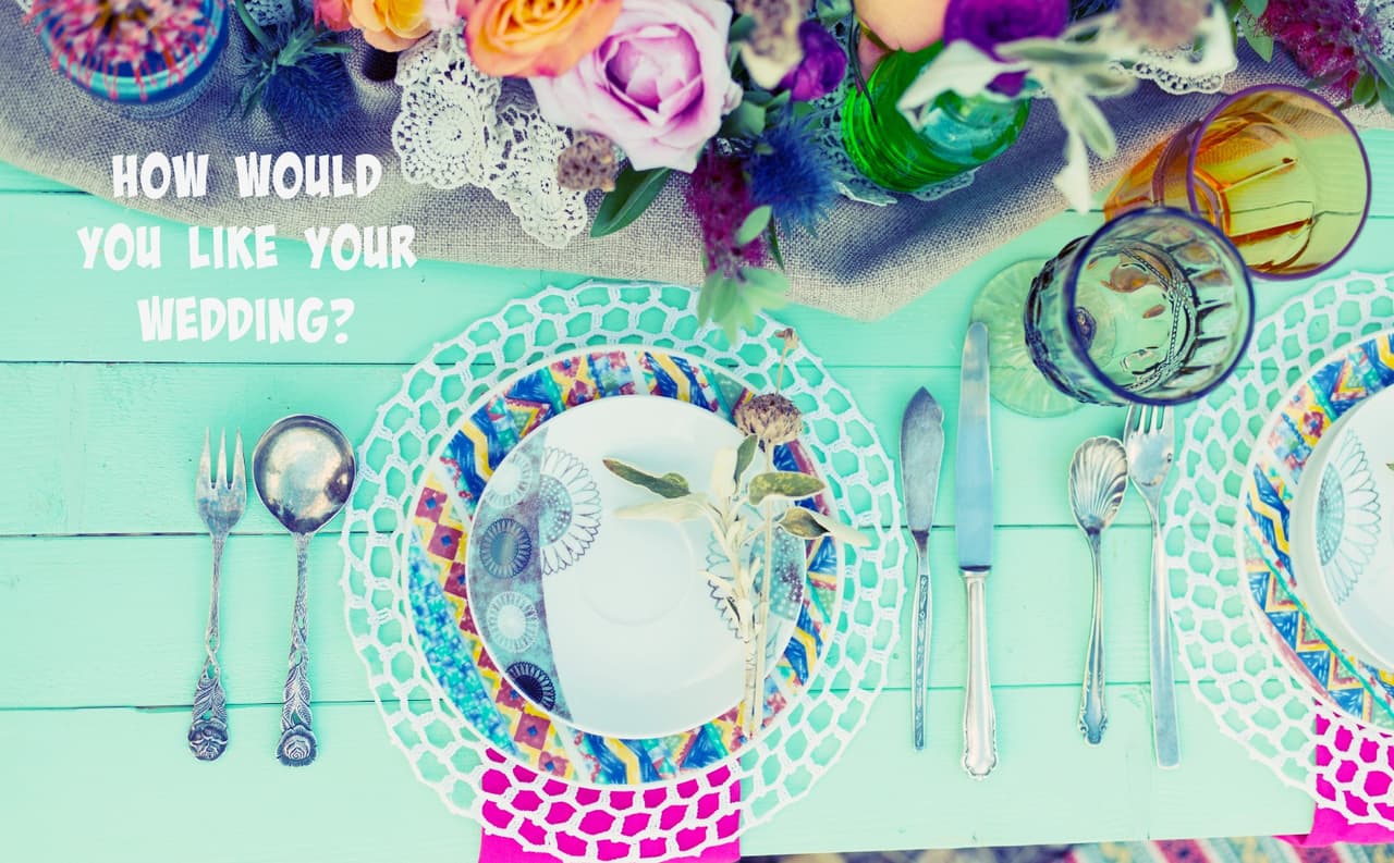 Tendencias y alternativas cool para tu banquete de bodas