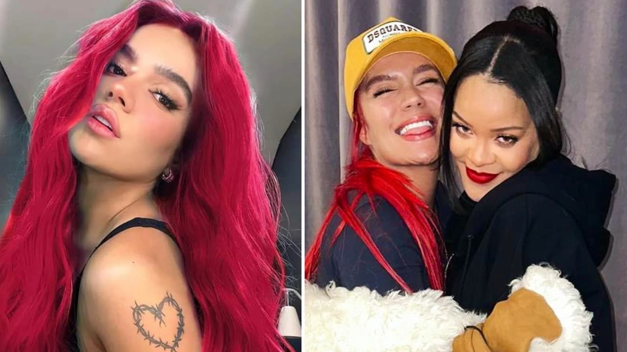 Karol G ‘enloquece’ al conocer a Rihanna en persona y la hace hablar como colombiana: “¡Fue una chimba!”