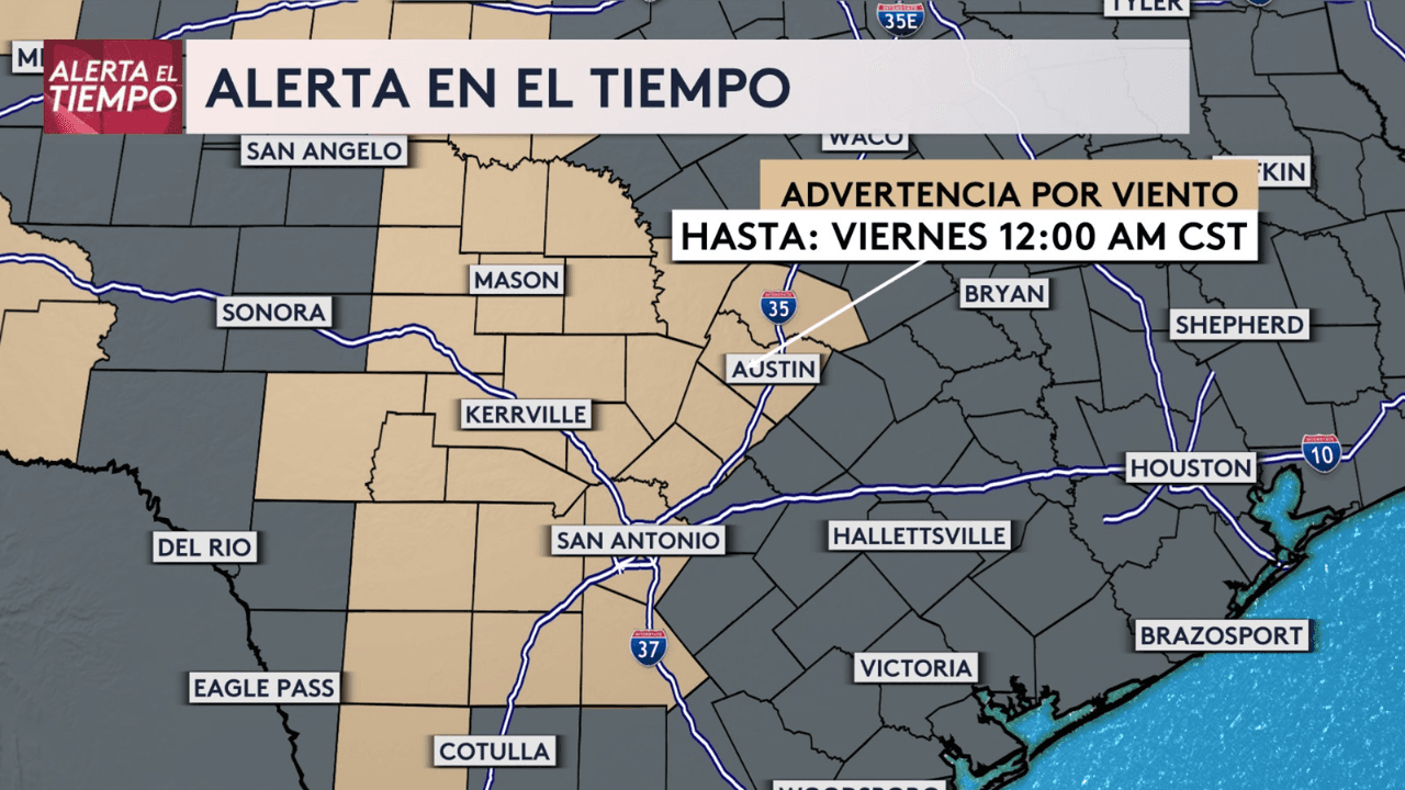 Estas ciudades y condados están bajo la advertencia.