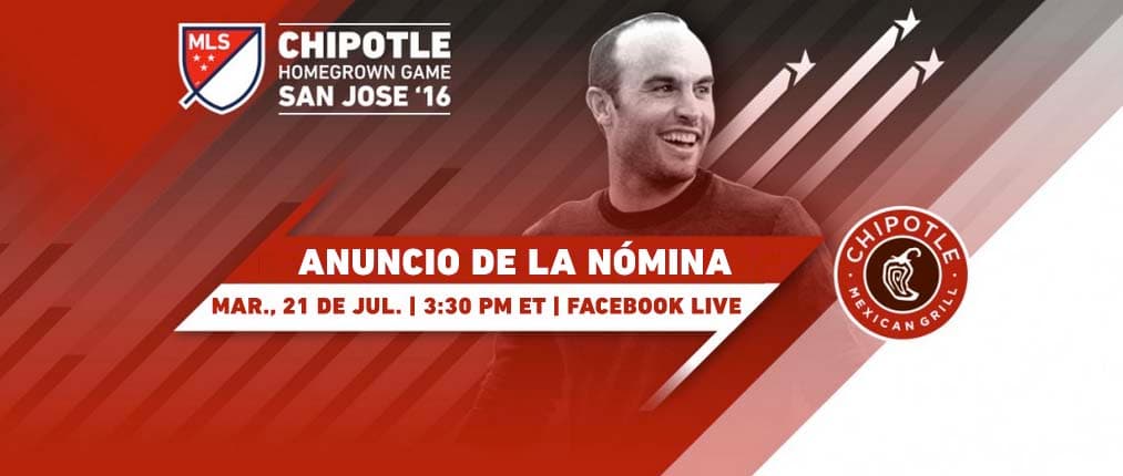 Landon Donovan anunciará la nómina para el Chipotle Homegrown Game por Facebook Live