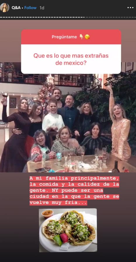 Michelle vive en Nueva York, por lo que extraña la comida y "la calidez" de los mexicanos.