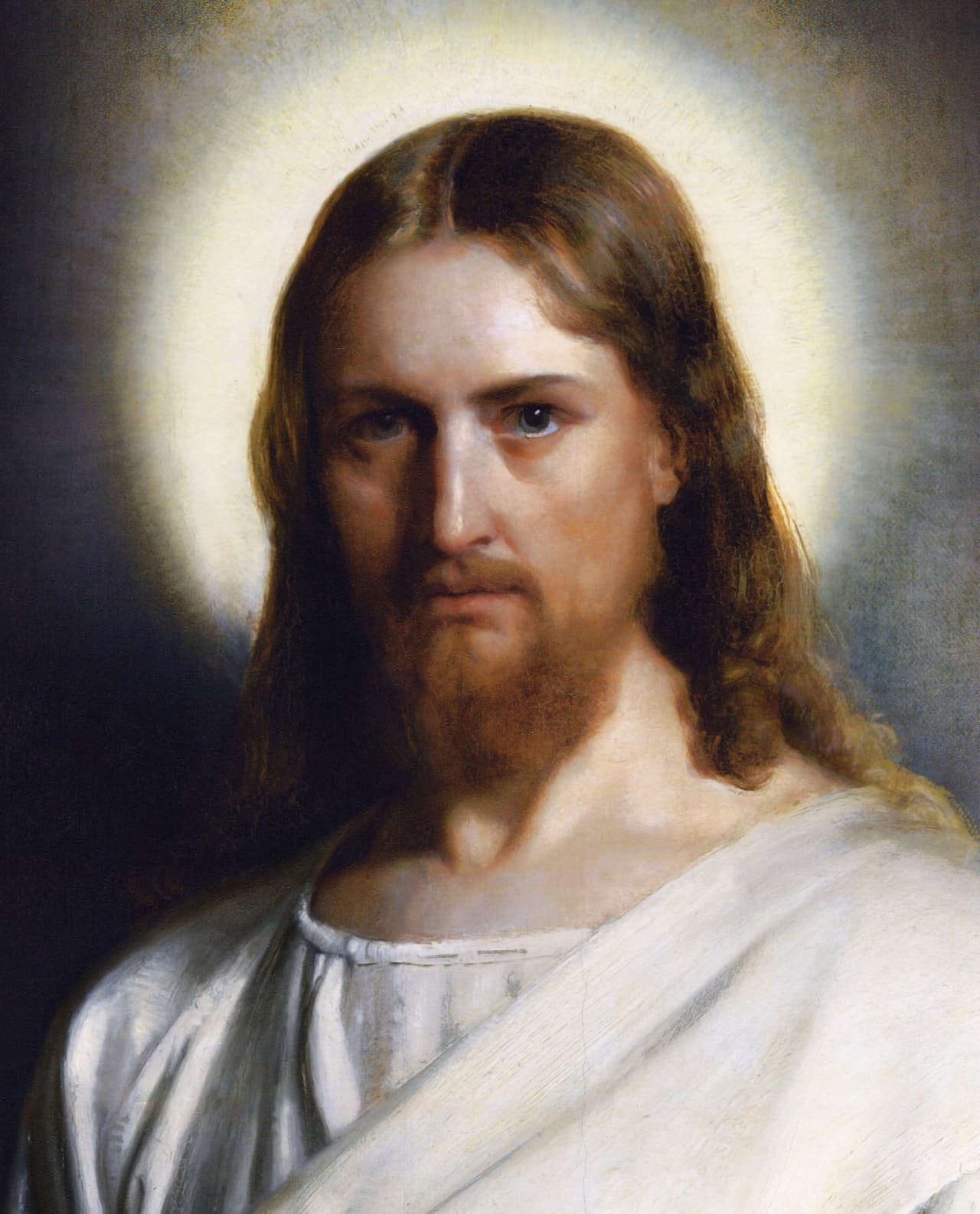 Retrato de Cristo por Carl Heinrich Bloch.