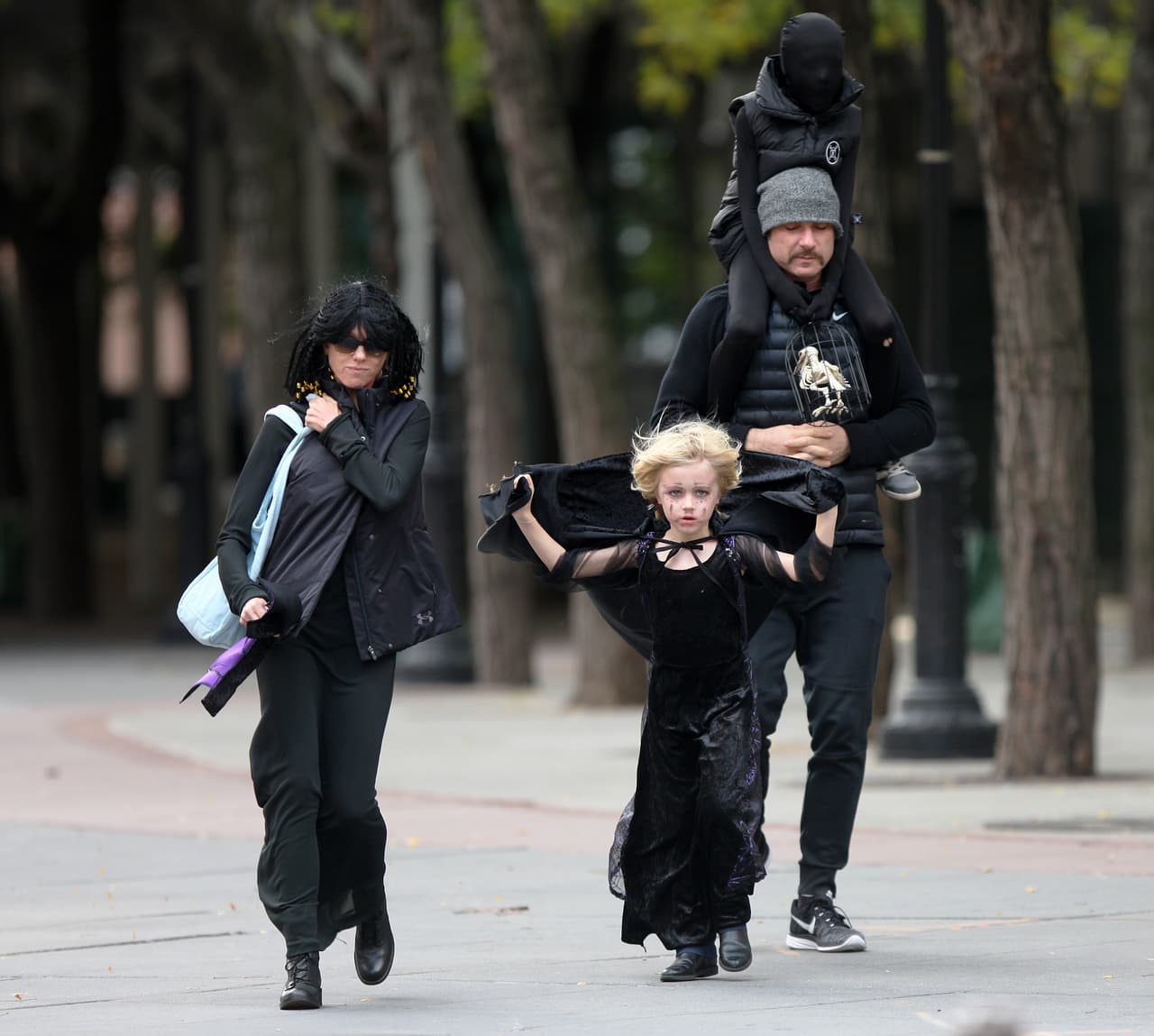 Su esposo, Liev Schreiber, no se disfrazó. ¡Buuu!