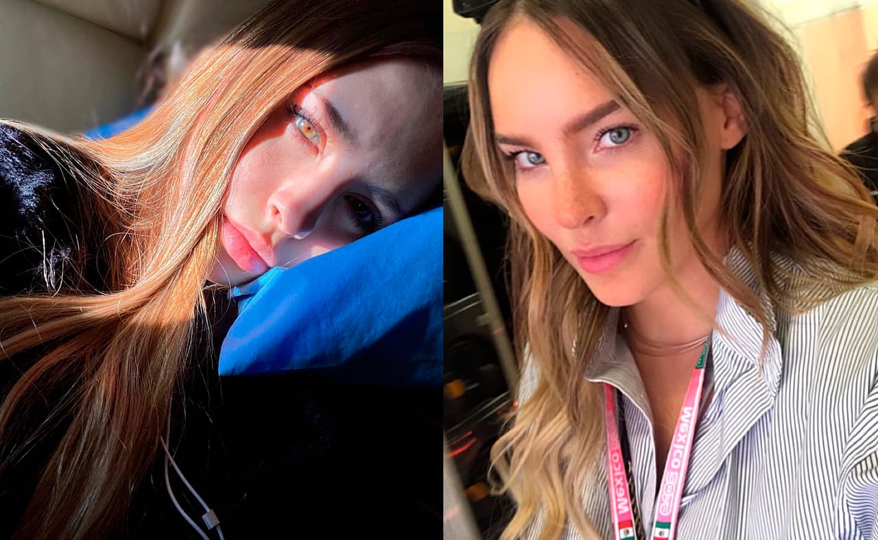 Los principales rasgos físicos que comparten Belinda y la hermana de Christian Nodal son los ojos claros y el cabello rubio.