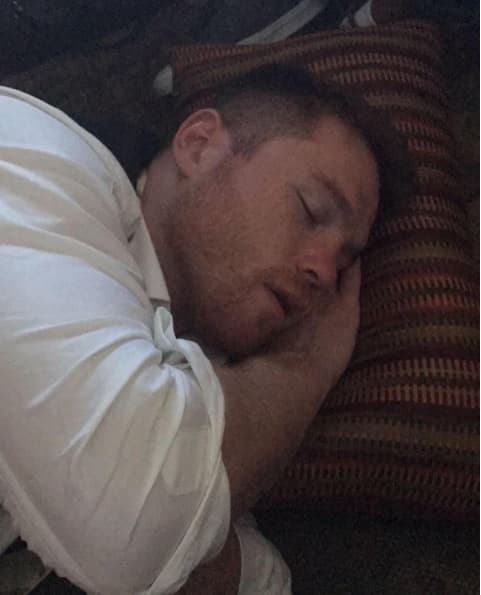 La pareja ha hecho oficial su relación esta semana con varios besos, al aparecer juntos por la alfombra roja durante la presentación del pugilista mexicano en Nueva York. En esta instantánea Shannon velaba el sueño de su amado, después de su pequeña pero coqueta sesión de fotos, donde demostraron su amor.