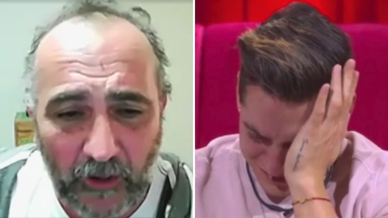 Agustín, ahogado en llanto, recibe a su papá en 'La Casa de los Famosos México': "Chiquito, te dejaron solo"