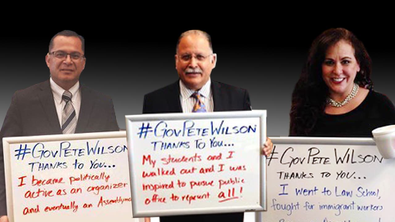 Hace dos años varios legisladores hispanos agradecieron a Pete Wilson su vocación