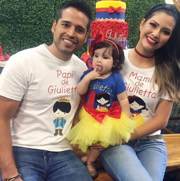 Giulietta celebró a su papá y Ana, ¡a su papacito!