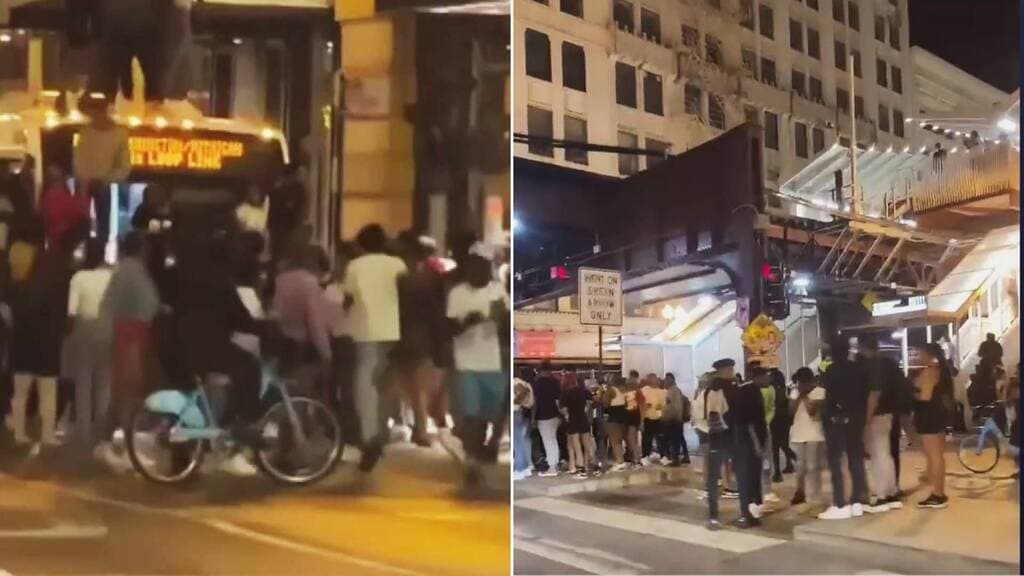 Disturbios en el centro de Chicago: dos adolescentes baleados y 15 arrestados 
