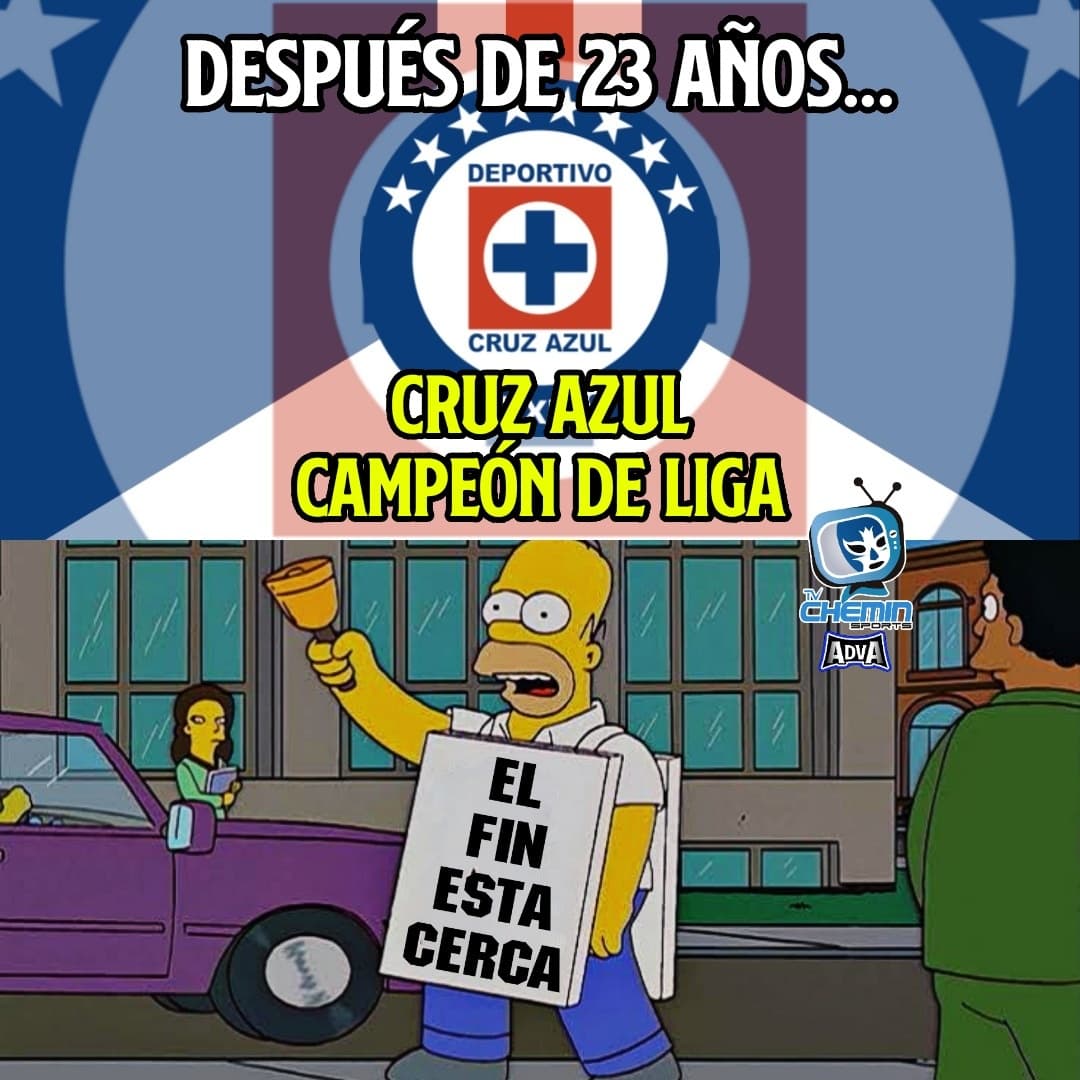 Al fin Cruz Azul logra ser campéon despúes de 23 años de sequía y los memes hicieron lo suyo.