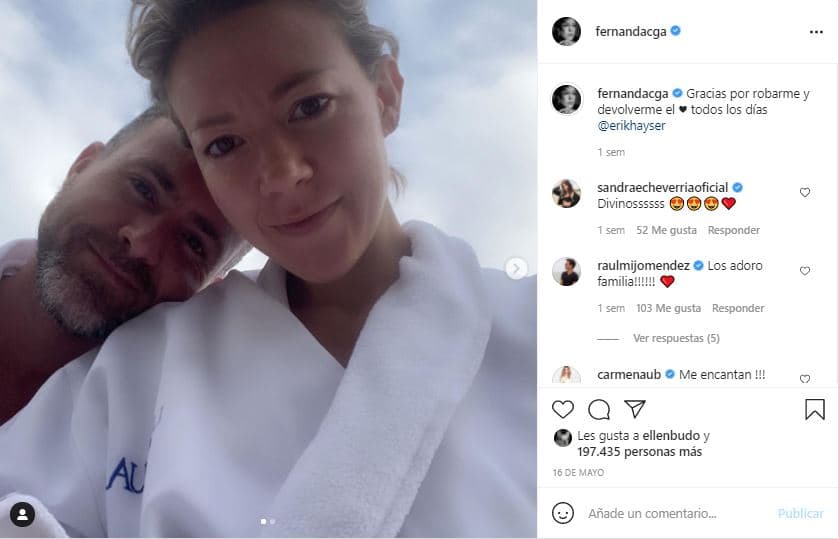 La prometida de Erik Hayser llegó al hospital el 12 de enero y pudo volver a su casa tres días después. En ningún momento se habló de manera oficial de cuál fue el mal que la aquejó en ese momento.