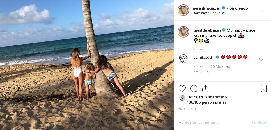 A mediados de junio, las hijas de Geraldine Bazán y Gabriel Soto disfrutaron de las playas de República Dominicana junto a su madre, tal como ella 
<b><a href="https://www.instagram.com/p/ByyaN2IF7Kx/" target="_blank">lo presumió en sus redes sociales</a></b>.