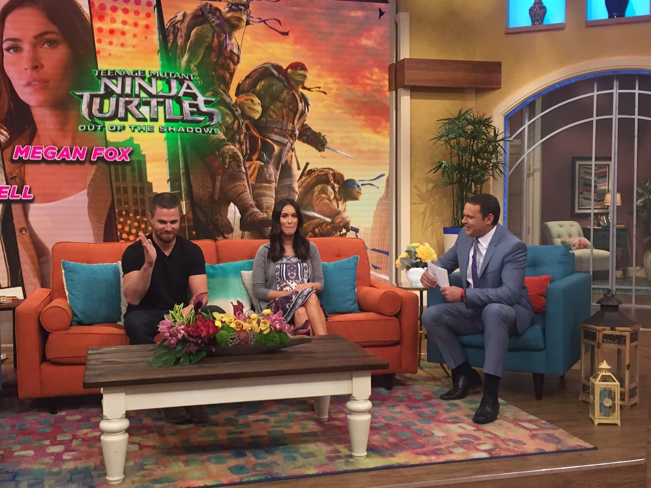 Alan se la pasó bromeando con los famosos.