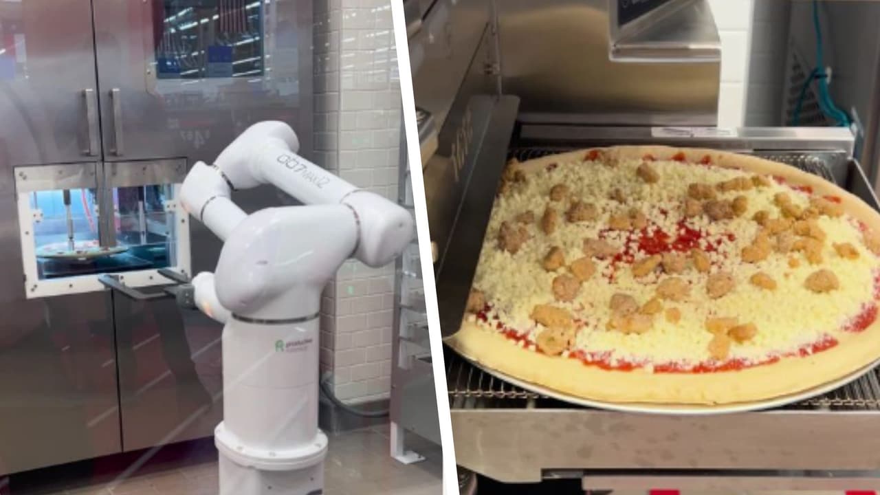 ¡Buen provecho! Un robot con inteligencia artificial prepara pizzas en solo 5 minutos en Texas