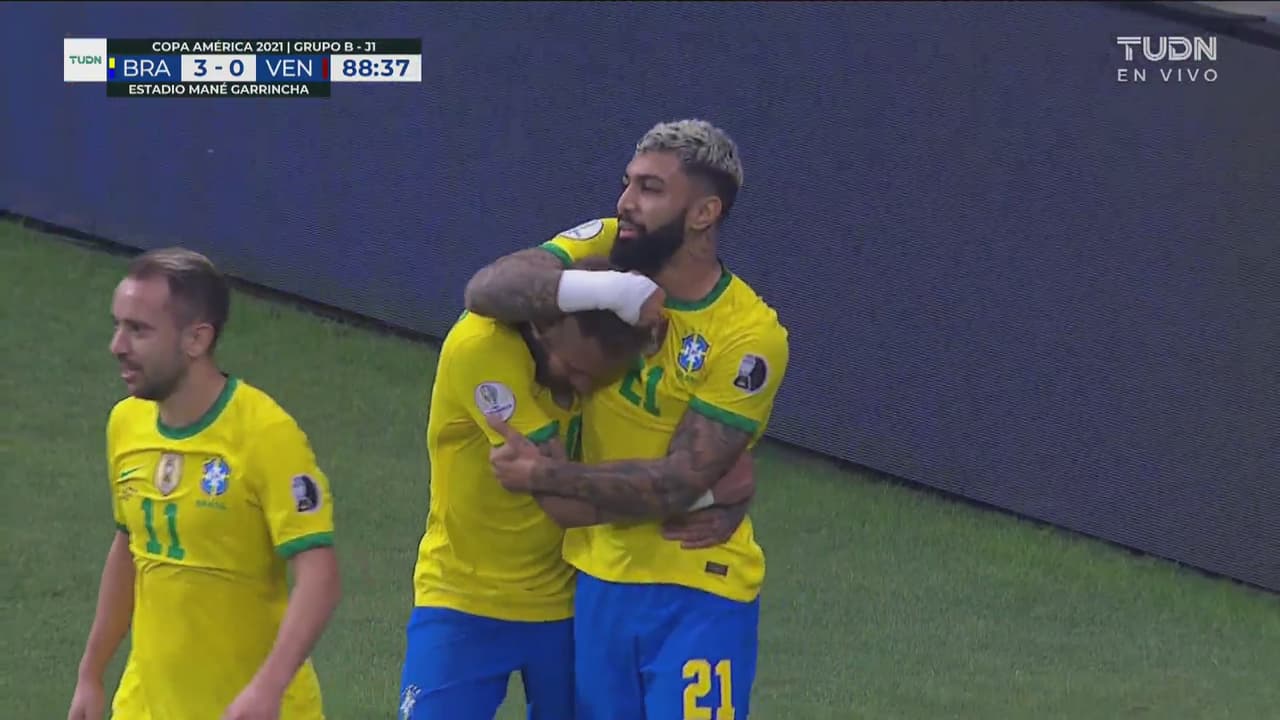 ¡Llegó el tercero! Gabigol marca el 3-0 sobre Venezuela