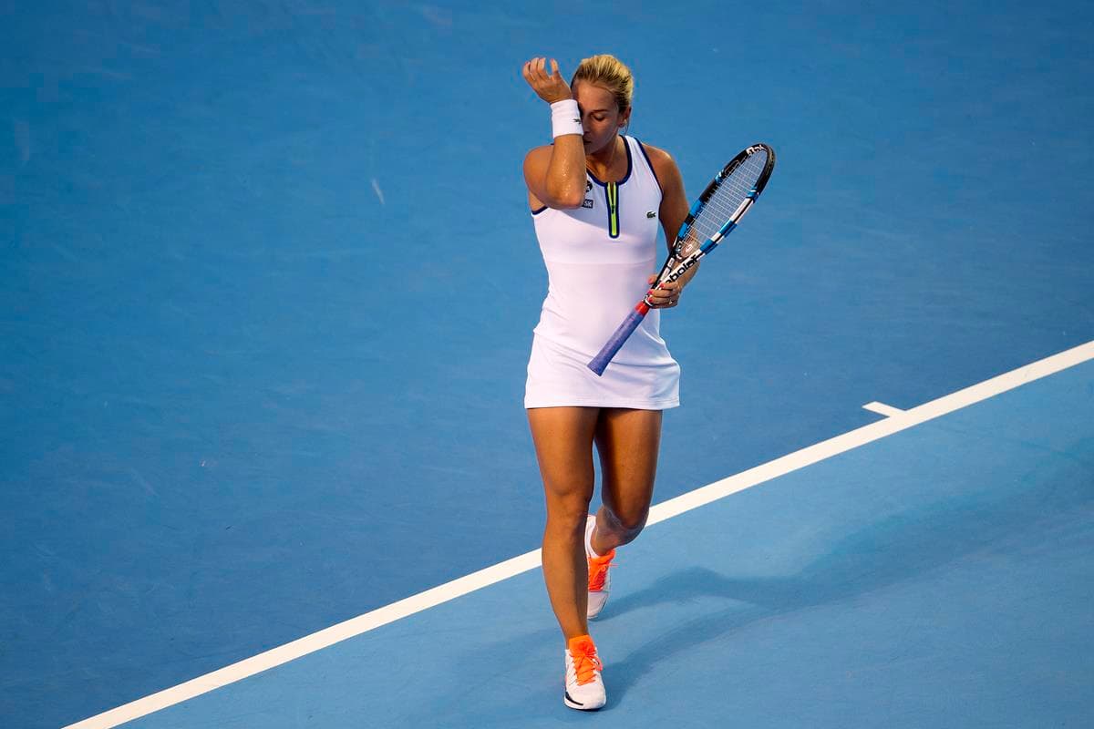 Con 28 grados centígrados, ambas jugadoras sufrieron por el calor y la humedad de Acapulco.