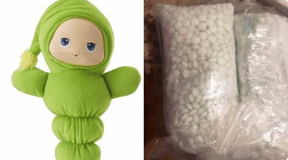 Familia halla 5,000 píldoras de fentanilo dentro de muñeco de peluche