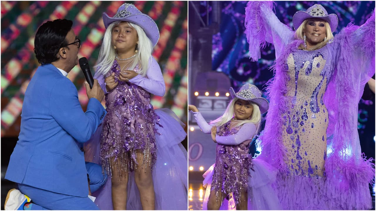 Nohamy y Laura León en el primer episodio de Mi Famoso y Yo