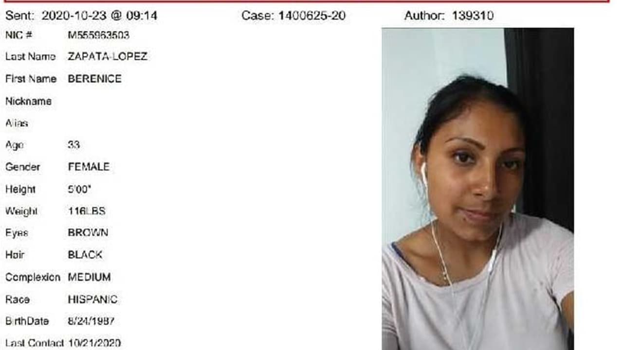 Las autoridades solicitan ayuda ciudadana con información que lleve a dar con el paradero de Zapata. Las pistas se deben suministrar a la unidad de personas desaparecidas del departamento de policía de Houston al 832-394-1840.