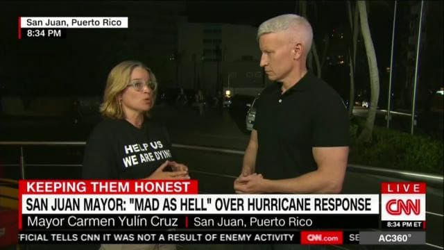 "We are dying" - Sann Juan mayor Carmen Yulin Cruz on CNN