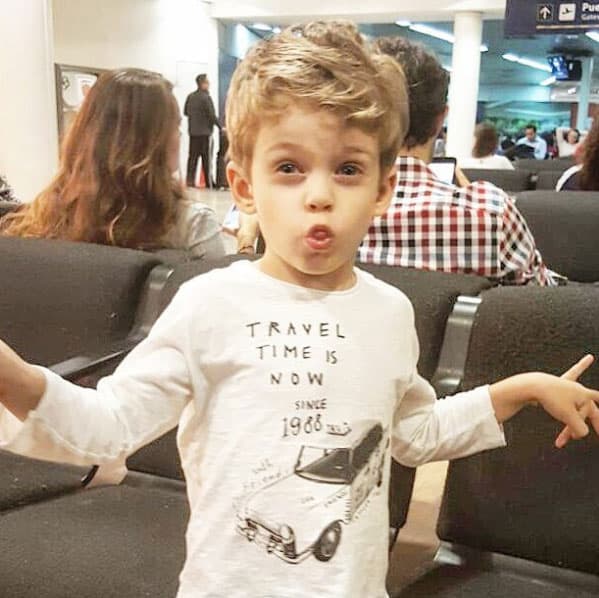 El 'principito', como lo llama 
<b><a href="http://www.univision.com/temas/horacio-pancheri">Horacio</a></b>, ya tiene cuatro años de edad y es muy divertido, le encanta hacer gestos y hablar para la cámara.