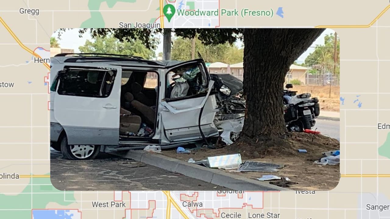 Mujer pierde el control y la vida en un aparatoso accidente en Fresno