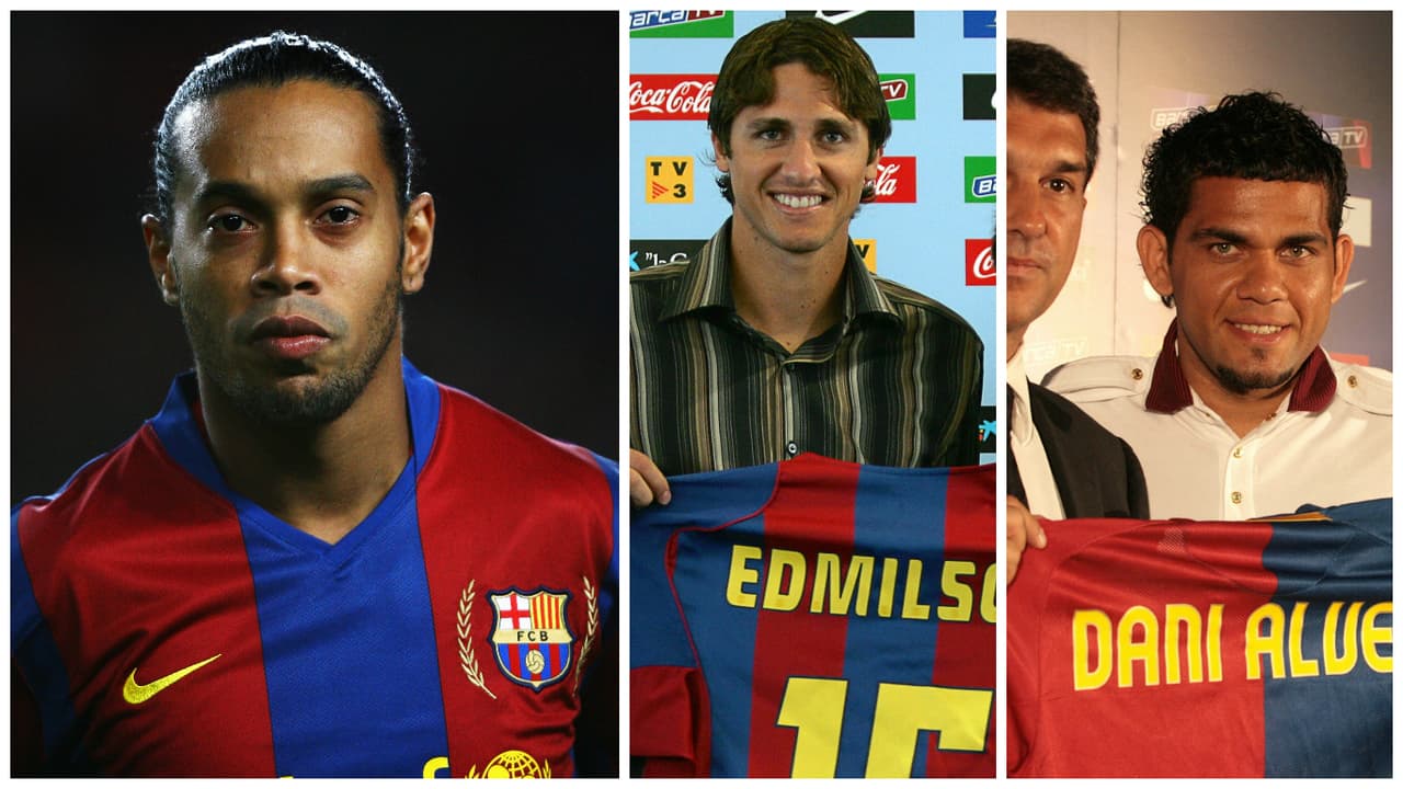 Ronaldinho, Edmilson y Alves se fueron 'rajando' del Barça.