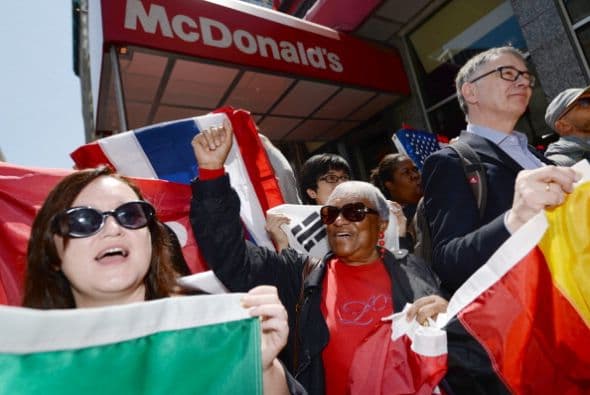 "Es increíble que nuestra lucha por $15 y el derecho al sindicato haya inspirado a trabajadores de todo el mundo a unirse".