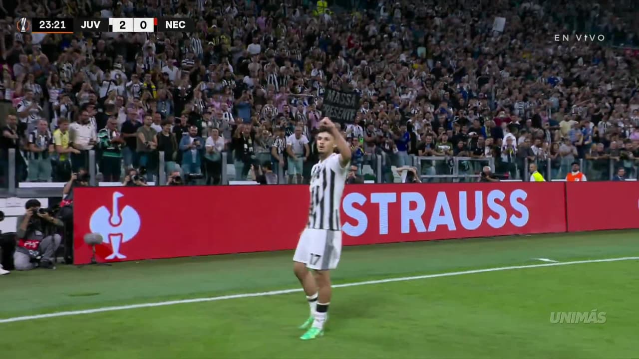 ¡Golazo de Alajbegović! La Juventus ya gana 2-0 al NEC Nijmegen en Europa League
