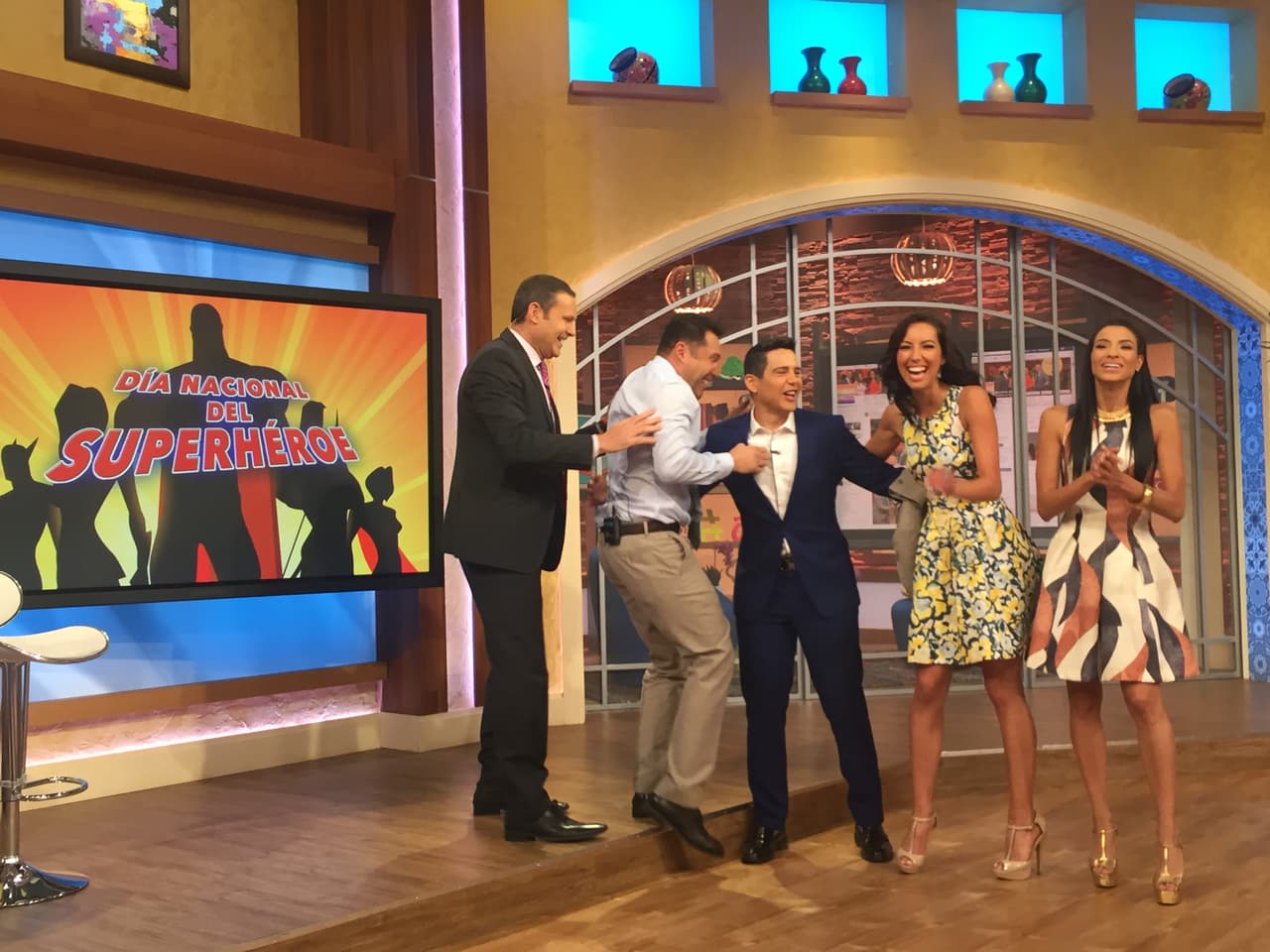 Setareh y Patricia contra Alan y Oscar, el juego estuvo de lo más chistoso.