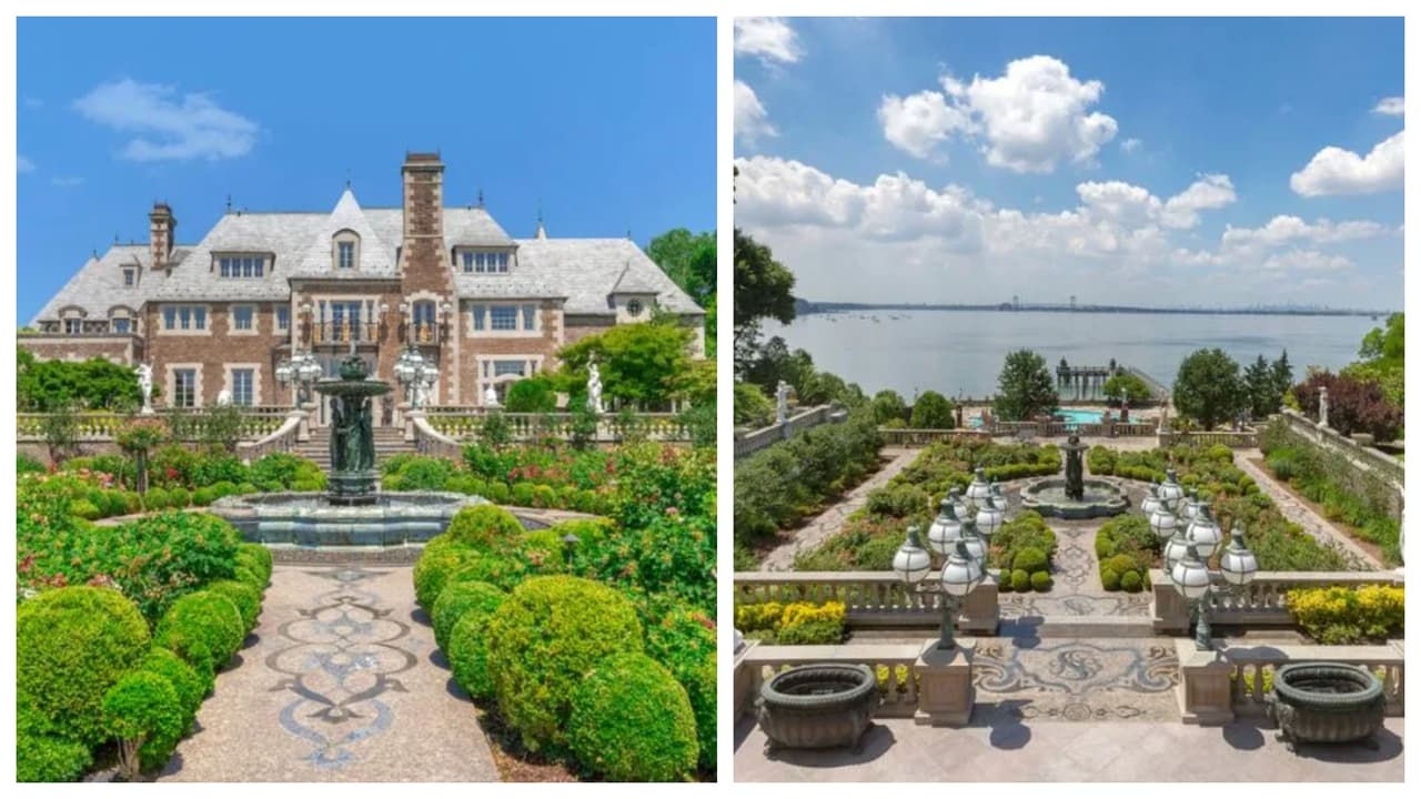 Histórica mansión llamada ‘El castillo de Long Island’ tiene su propio parque acuático 