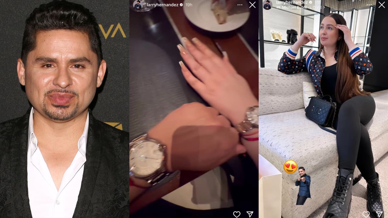 Larry Hernández publicó una foto en la que aparecen un par de manos y también un retrato de Kenia Ontiveros luego del comunicado que compartió en el que explicó la situación sentimental en la que está con su esposa.