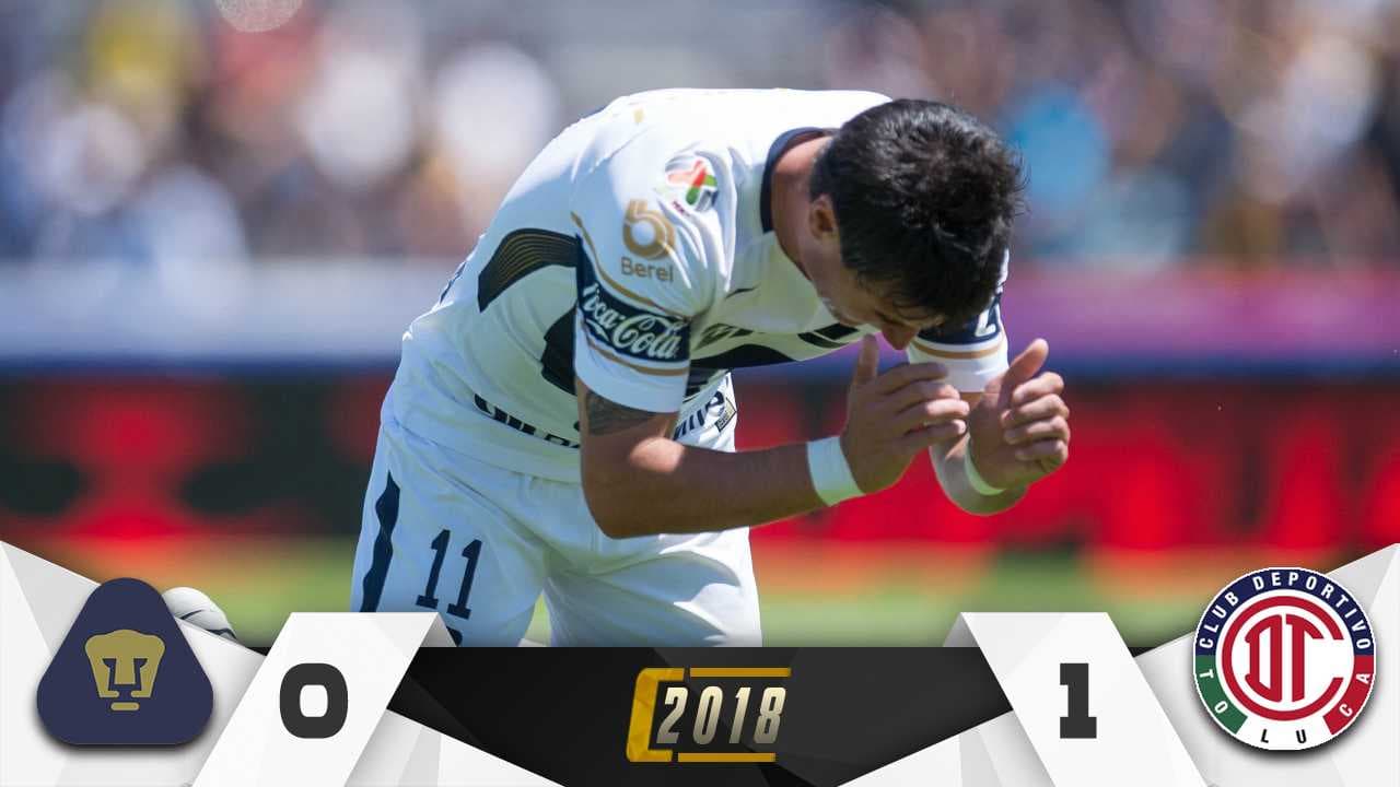 Toluca aumenta la crisis de los Pumas de la UNAM