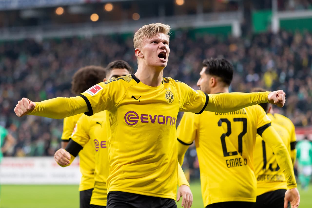 Erling Haaland sigue encendido. Ahora marcó un gol en la victoria de 0-2 para el Borussia Dortmund en su visita ante Werder Bremen.