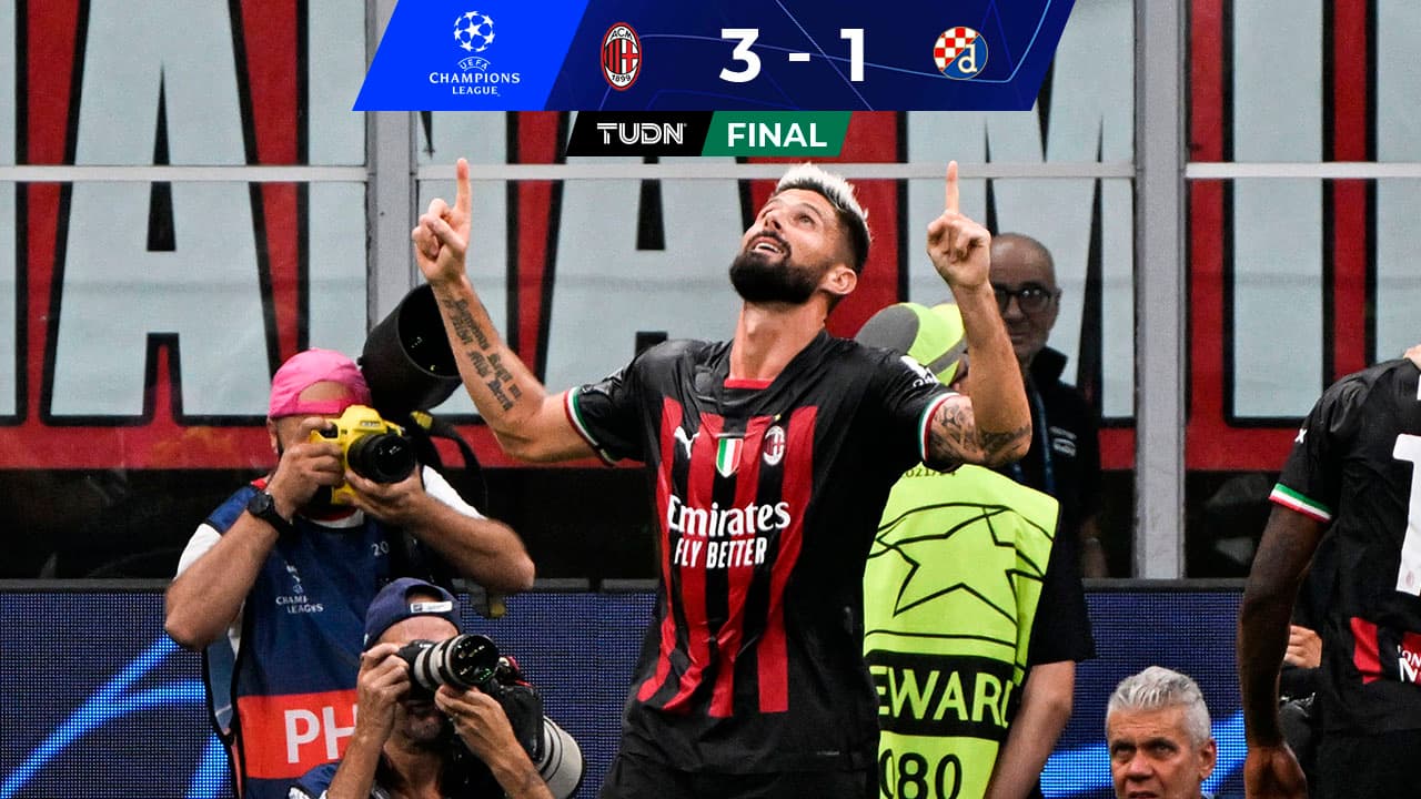 ¡Líder! Milán sufre pero vence con autoridad al Dinamo Zagreb 