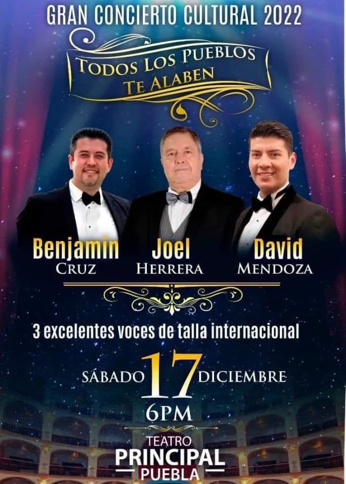 Recital en Puebla por el aniversario del apostolado de Naasón Joaquín García.