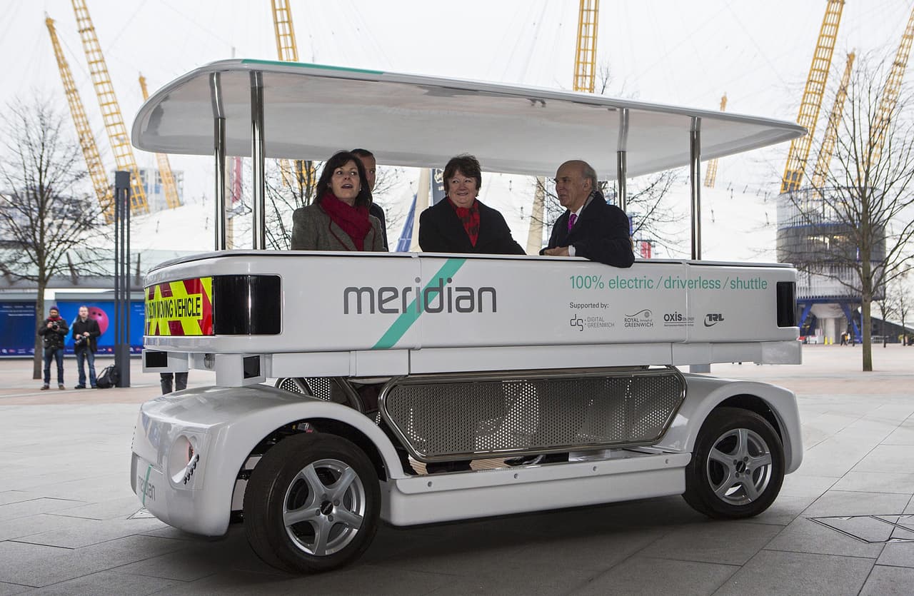 Los vehículos autónomos podrían tomar diversas formas, como esta propuesta en Londres, Inglaterra.
