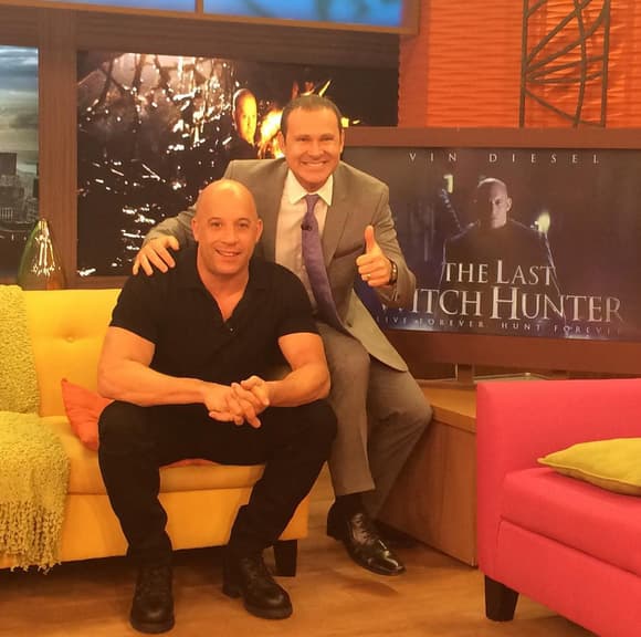 Alan estaba listo para platicar con Vien Diesel sobre 'The Last Witch Hunter', su más reciente película.