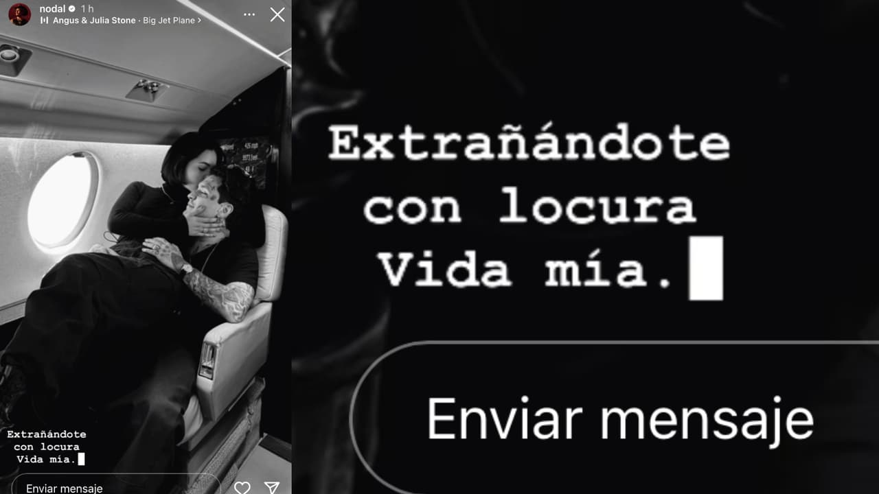 Este es el mensaje y foto que publicó Christian Nodal para expresar cuánto extraña a su novia Ángela Aguilar.