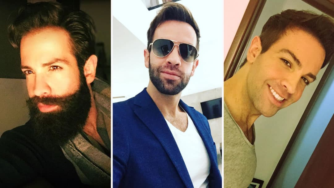 Diego de Erice se dejó una prominente barba en 
<i>Antes muerta que Lichita.</i> En 
<i>Por siempre Joan Sebastian</i> lo vimos rasurado. ¿Cómo se ve más guapo?