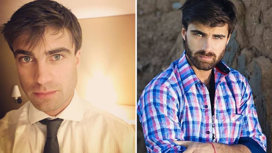 Santiago Ramundo luce muy diferente con barba, se ve mucho más grande, pero de todas formas es guapísimo.
