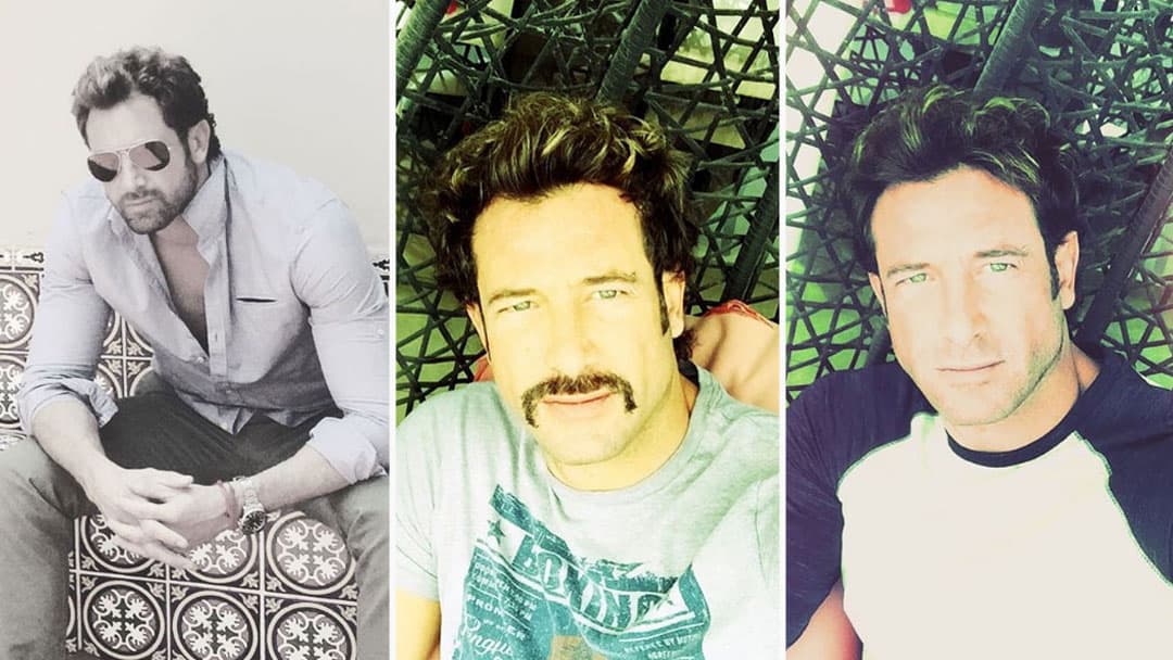 Estamos acostumbrados a ver a Gabriel Soto con barba corta, pero de vez en cuando se rasura por completo.